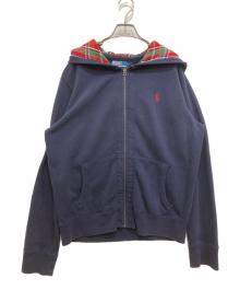 POLO RALPH LAUREN（ポロ・ラルフローレン）の古着「裏起毛ジップパーカー」｜ネイビー