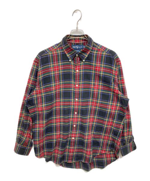 POLO RALPH LAUREN（ポロ・ラルフローレン）POLO RALPH LAUREN (ポロ・ラルフローレン) チェックシャツ レッド サイズ:Lの古着・服飾アイテム
