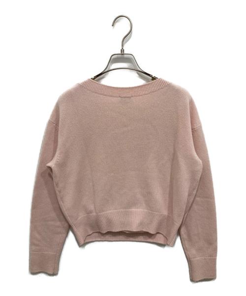 CHANEL（シャネル）CHANEL (シャネル) パールラインストーンニット ピンク サイズ:38の古着・服飾アイテム