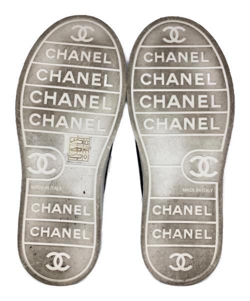 CHANEL（シャネル）CHANEL (シャネル) ローカットロゴマークチャームスニーカー ブラック サイズ:35の古着・服飾アイテム