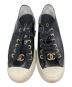 中古・古着 CHANEL (シャネル) ローカットロゴマークチャームスニーカー ブラック サイズ:35：70000円