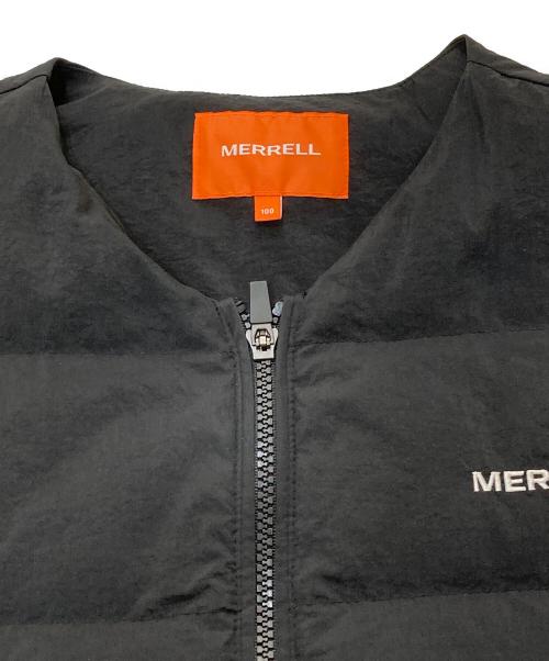 MERRELL（メレル）MERRELL (メレル) ノーカラーダウン ブラック サイズ:Lの古着・服飾アイテム