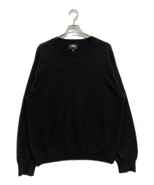 stussy（ステューシー）の古着「Bent Crown sweater/クラウンニット」｜ブラック