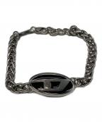 DIESELディーゼル）の古着「Dロゴブレスレット」｜シルバー