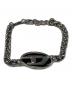 DIESEL（ディーゼル）の古着「Dロゴブレスレット」｜シルバー