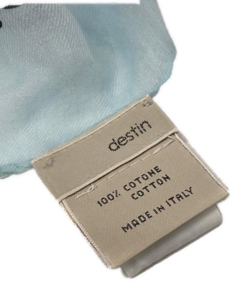 destin（デスティン）destin (デスティン) コットンスカーフ スカイブルーの古着・服飾アイテム