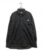THE NORTH FACEザ ノース フェイス）の古着「L/S Nuptse Shirt」｜ブラック