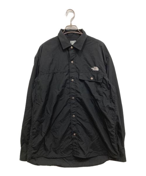 THE NORTH FACE（ザ ノース フェイス）THE NORTH FACE (ザ ノース フェイス) L/S Nuptse Shirt ブラック サイズ:Lの古着・服飾アイテム