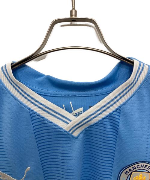 PUMA（プーマ）PUMA (プーマ) マンチェスターシティー ユニフォーム/ゲームシャツ スカイブルー サイズ:Lの古着・服飾アイテム
