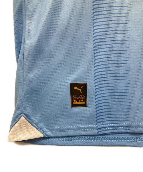 PUMA（プーマ）PUMA (プーマ) マンチェスターシティー ユニフォーム/ゲームシャツ スカイブルー サイズ:Lの古着・服飾アイテム