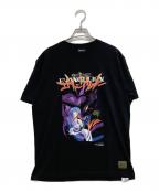 SUBCIETYサブサエティ）の古着「コラボプリントTシャツ」｜ブラック