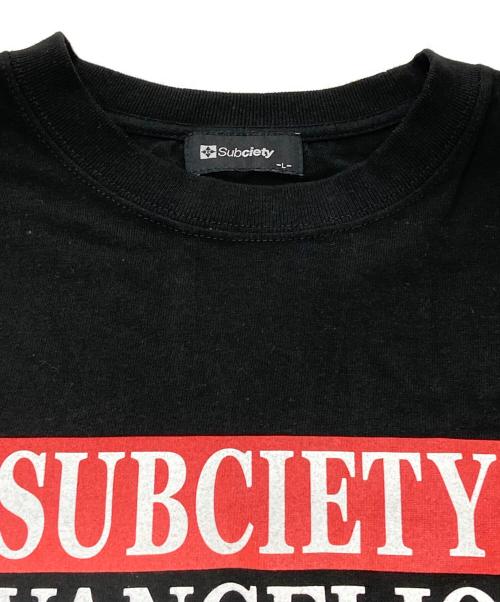 SUBCIETY（サブサエティ）SUBCIETY (サブサエティ) ASUKA&REI TEE /プリントTシャツ ブラック サイズ:Lの古着・服飾アイテム
