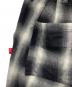 中古・古着 VIRGO (ヴァルゴ) BLURRED CHECK FAT PANTS/オンブレチェックテーパードパンツ ブラック サイズ:3：8000円