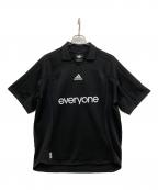 adidas×everyoneアディダス×エブリワン）の古着「JERSEY everyone/ゲームシャツ」｜ブラック