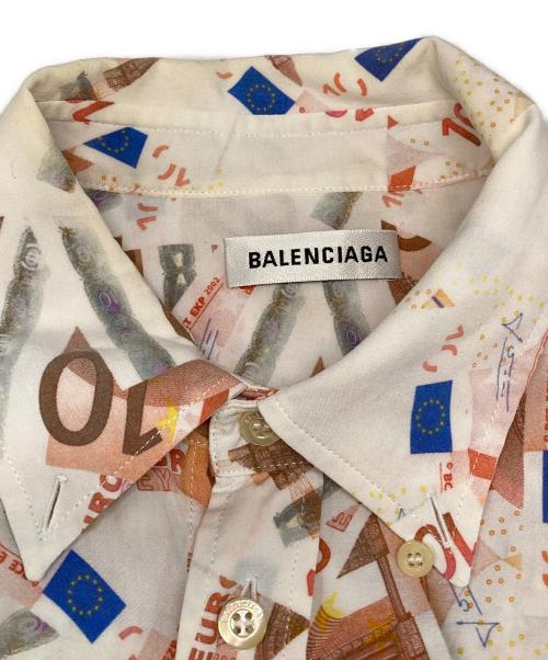 BALENCIAGA（バレンシアガ）BALENCIAGA (バレンシアガ) Euro Print 総柄半袖シャツ マルチカラー サイズ:34の古着・服飾アイテム