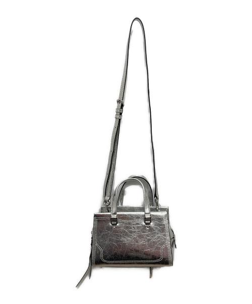 MARC JACOBS（マークジェイコブス）MARC JACOBS (マークジェイコブス) メタリックサッチェルショルダーバッグ シルバーの古着・服飾アイテム