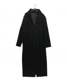 HOMME PLISSE ISSEY MIYAKE（オム プリッセ イッセイ ミヤケ）の古着「TAILORED PLEATS 2/プリーツロングコート」｜ブラック