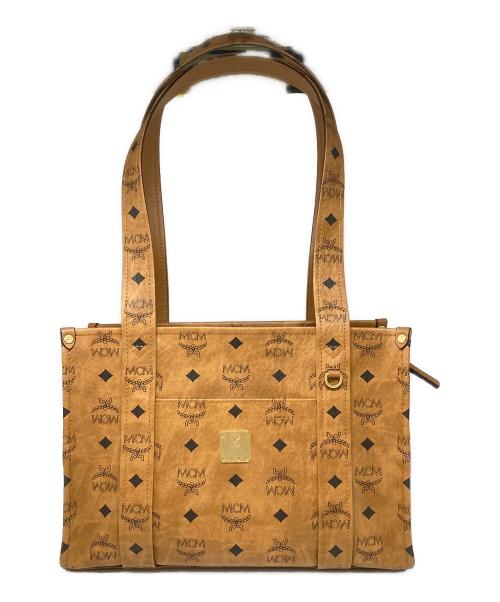 MCM（エムシーエム）MCM (エムシーエム) Arenスクールトートバッグ ブラウンの古着・服飾アイテム