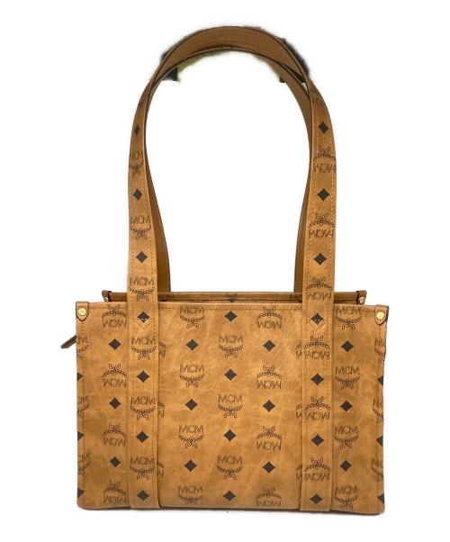 MCM（エムシーエム）MCM (エムシーエム) Arenスクールトートバッグ ブラウンの古着・服飾アイテム
