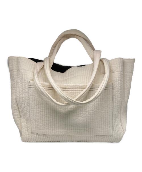 Gypsohila（ジプソフィア）Gypsohila (ジプソフィア) Travel Bag (L)/リボントートバッグ ホワイトの古着・服飾アイテム