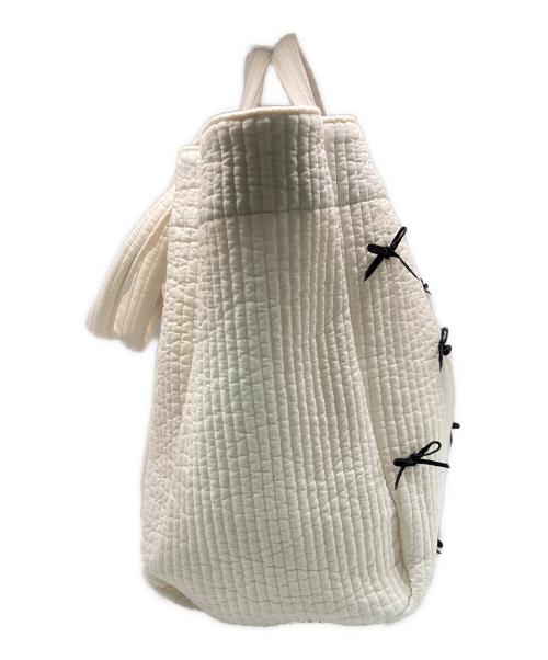 Gypsohila（ジプソフィア）Gypsohila (ジプソフィア) Travel Bag (L)/リボントートバッグ ホワイトの古着・服飾アイテム