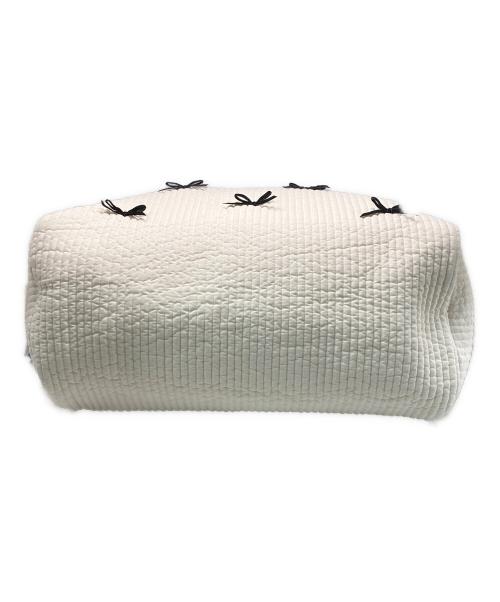 Gypsohila（ジプソフィア）Gypsohila (ジプソフィア) Travel Bag (L)/リボントートバッグ ホワイトの古着・服飾アイテム