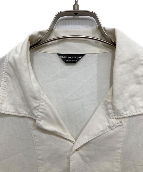 COMME des GARCONS HOMME PLUS（コムデギャルソンオムプリュス）COMME des GARCONS HOMME PLUS (コムデギャルソンオムプリュス) 90’s長袖開襟シャツ ホワイト サイズ:不明の古着・服飾アイテム