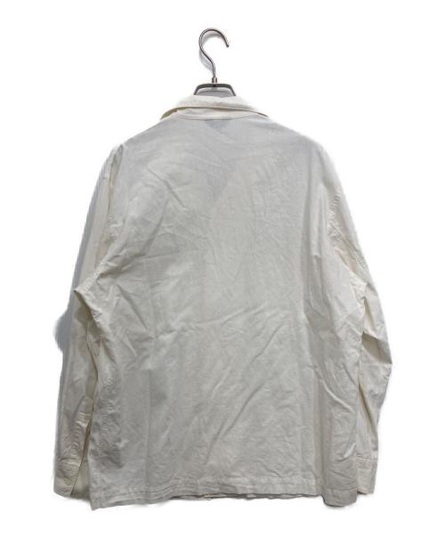COMME des GARCONS HOMME PLUS（コムデギャルソンオムプリュス）COMME des GARCONS HOMME PLUS (コムデギャルソンオムプリュス) 90’s長袖開襟シャツ ホワイト サイズ:不明の古着・服飾アイテム