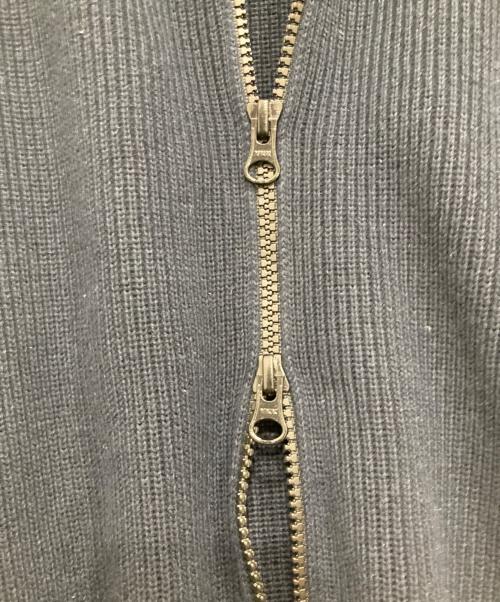 STONE ISLAND（ストーンアイランド）STONE ISLAND (ストーンアイランド) RIBBED SOFT ORGANIC COTTON - CARDIGAN ネイビー サイズ:Lの古着・服飾アイテム
