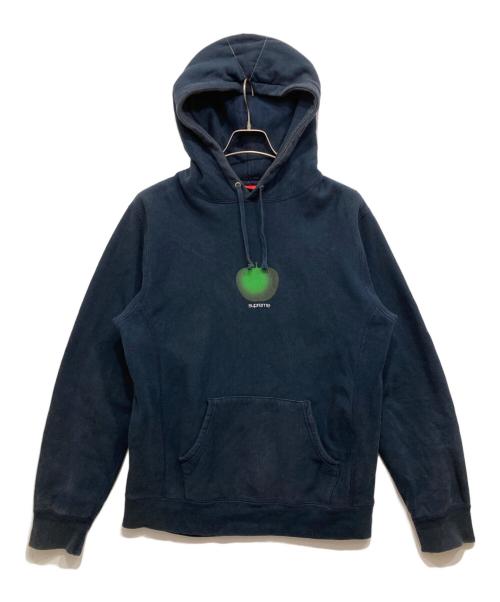 SUPREME（シュプリーム）Supreme (シュプリーム) Apple Hooded Sweatshirt ネイビー サイズ:Mの古着・服飾アイテム