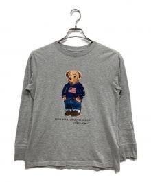 POLO RALPH LAUREN（ポロ・ラルフローレン）の古着「ポロベアプリントカットソー」｜グレー