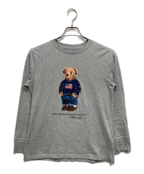 POLO RALPH LAUREN（ポロ・ラルフローレン）POLO RALPH LAUREN (ポロ・ラルフローレン) ポロベアプリントカットソー グレー サイズ:Mの古着・服飾アイテム