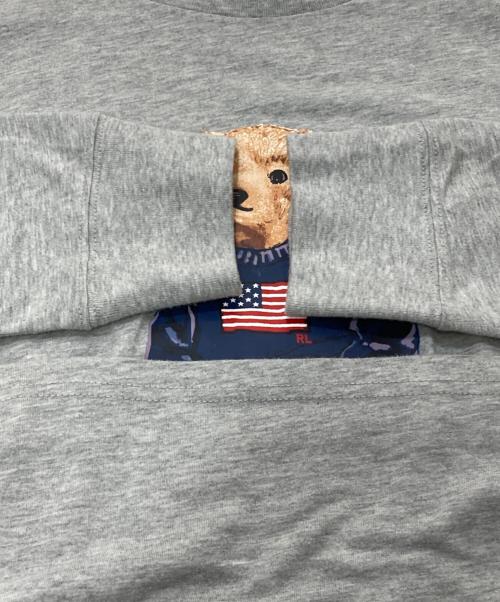 POLO RALPH LAUREN（ポロ・ラルフローレン）POLO RALPH LAUREN (ポロ・ラルフローレン) ポロベアプリントカットソー グレー サイズ:Mの古着・服飾アイテム