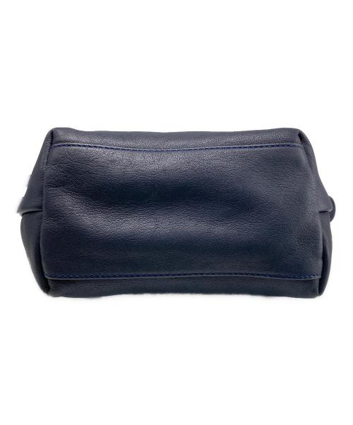 LONGCHAMP（ロンシャン）LONGCHAMP (ロンシャン) ル・プリアージュ キュイール トップハンドルバッグ ネイビーの古着・服飾アイテム