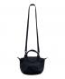 LONGCHAMP (ロンシャン) ル・プリアージュ キュイール トップハンドルバッグ ネイビー：5000円