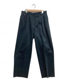MAATEE&SONS（マーティーアンドサンズ）の古着「AMERICAN TROUSER " LAURENCE "BAGGY CLOTH」｜ネイビー