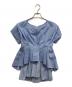 ELENDEEK (エレンディーク) BACK PLEATS FRILL BL スカイブルー サイズ:FREE：5000円