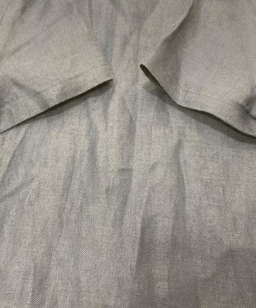 R（アール）R (アール) 23区 (ニジュウサンク) リネンロングワンピース ブルー サイズ:36 (S)の古着・服飾アイテム