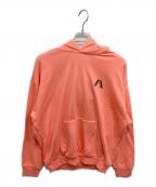 adidasアディダス）の古着「プルオーバーパーカー」｜ピンク