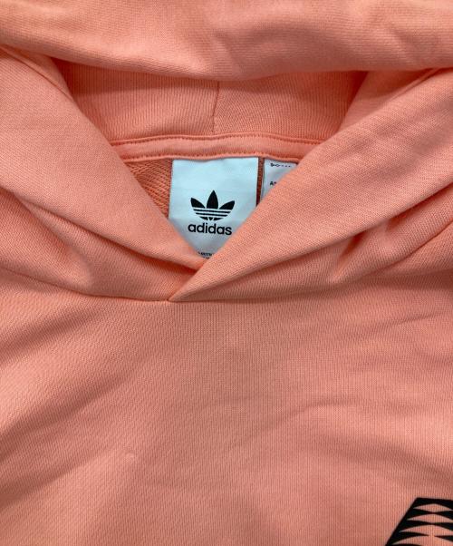 adidas（アディダス）adidas (アディダス) プルオーバーパーカー ピンク サイズ:XL 未使用品の古着・服飾アイテム