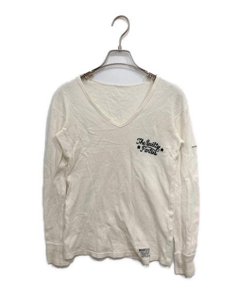 WACKO MARIA（ワコマリア）WACKO MARIA (ワコマリア) Vネックカットソー ホワイト サイズ:Sの古着・服飾アイテム