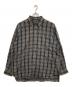 Acne studios（アクネ ストゥディオズ）の古着「フェイスモチーフチェックシャツ」｜グレー