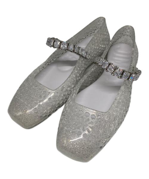 JIMMY CHOO（ジミーチュウ）JIMMY CHOO (ジミーチュウ) THE JELLY/クリアフラットパンプス クリア サイズ:36の古着・服飾アイテム