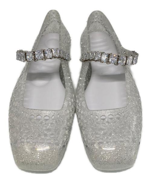 JIMMY CHOO（ジミーチュウ）JIMMY CHOO (ジミーチュウ) THE JELLY/クリアフラットパンプス クリア サイズ:36の古着・服飾アイテム