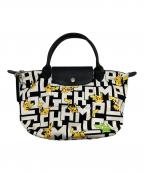 LONGCHAMP×pokemonロンシャン×ポケモン）の古着「ル・プリアージュ/トートバッグ」｜ブラック