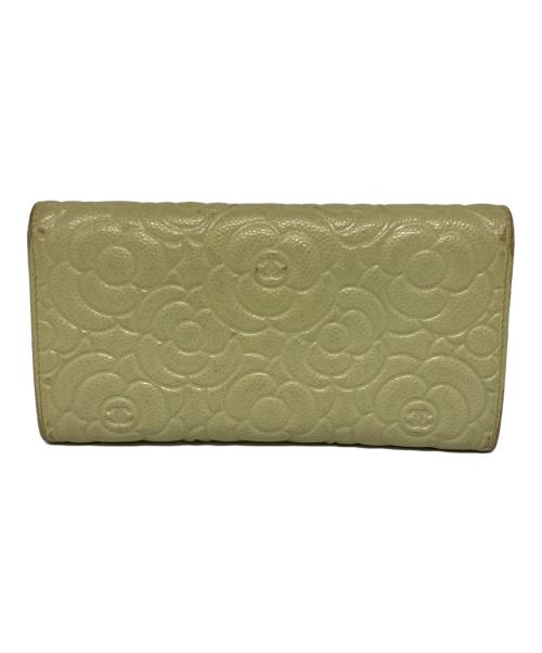 CHANEL（シャネル）CHANEL (シャネル) カメリア/長財布 ベージュの古着・服飾アイテム