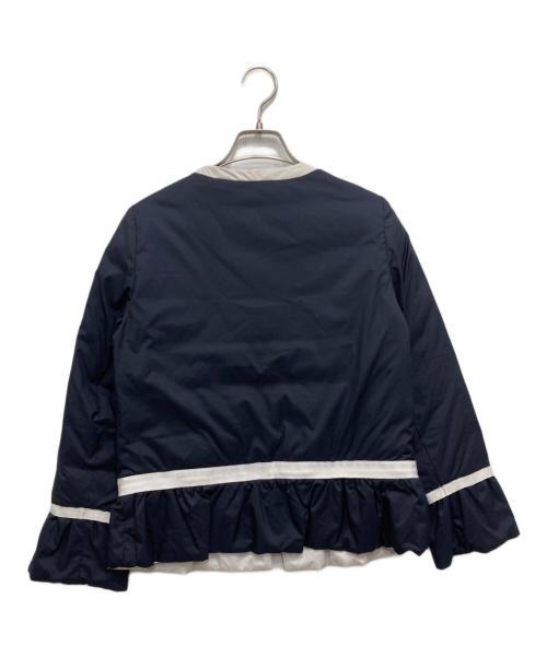 LANVIN en Bleu（ランバンオンブルー）LANVIN en Bleu (ランバンオンブルー) リバーシブルダウンジャケット ネイビー サイズ:SIZE36の古着・服飾アイテム