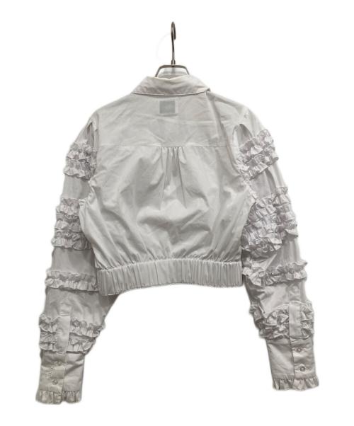 Bibiy.（ビビィ）Bibiy. (ビビィ) フリルブラウス ホワイト サイズ:FREEの古着・服飾アイテム