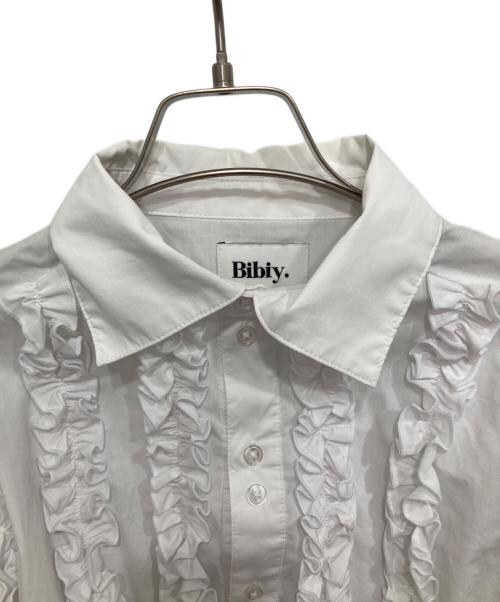 Bibiy.（ビビィ）Bibiy. (ビビィ) フリルブラウス ホワイト サイズ:FREEの古着・服飾アイテム