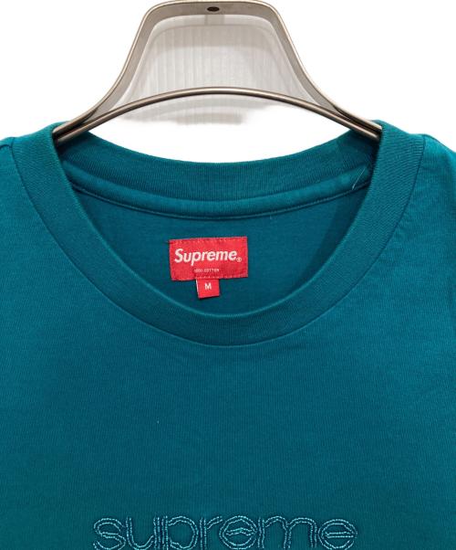 SUPREME（シュプリーム）Supreme (シュプリーム) Beaded Logo S/S Top グリーン サイズ:Mの古着・服飾アイテム